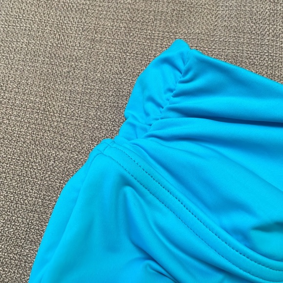 NWT LAND’ END Mid or High Waisted Swim Bikini Bottoms Small 6-8 Turquoise Color - Picture 9 of 11